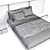Contemporary Bolzan Bed: SMILE Collection 3D model small image 3