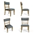 Elegant Ollesburg Dining Chairs 3D model small image 2