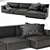 Homme PS007: Elegant Poliform Sofa 3D model small image 1