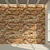  Vintage Brick Wall Texture 3D model small image 1