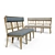 Modern Dining Bench Set - Ollesburg 3D model small image 1