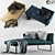 Modern 86*160 Poly Sofa 3D model small image 1