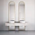 Modern Bathroom Furniture Set 3D model small image 1