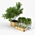 Teak Box and Frame Planters | Flowerbox Combine 3D model small image 2