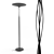 Sleek Twist: Black Floor Lamp 3D model small image 1