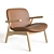Cosh Armchair: Iconic Design, Sustainable Wood 3D model small image 1