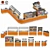 SelfServiceLine-54: Efficient and Stylish Food and Beverage Self-Service Stands 3D model small image 1