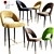 Sleek Bar & Dining Chair 3D model small image 1