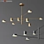 Sunshine LED Ceiling Chandelier: Minimalist Elegance 3D model small image 1