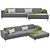 Modern Corner Sofa freistil 189 3D model small image 1