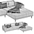 Modern Corner Sofa freistil 189 3D model small image 2
