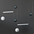 Elegant Mix: Equalizer Pendant Lights 3D model small image 1