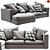 Modern Boconcept Cenova Sofa: Stylish & Spacious 3D model small image 1