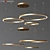 Art Deco LED Ring Chandelier 3D model small image 1