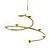 Spiral Glass Pendant Lamp 3D model small image 1