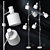 Shear Elegance Floor Lamps 3D model small image 2