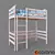 High Loft Bed for Children 3D model small image 1