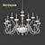 Divinare Cigno Crystal Chandelier 3D model small image 1