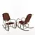 Elegant Rocking Armchair: Dondolo Chair 3D model small image 2