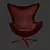 Cozy Balloon Swivel Chair 3D model small image 3