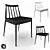 Sleek Hemstad Chair: Modern, Elegant, and Comfortable 3D model small image 1