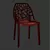 Sophisticated Kimonte Dining Chair 3D model small image 3