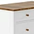 Sleek White Drawer Chest 3D model small image 3