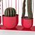 Mexican-inspired Frida Kahlo Cactus Pot 3D model small image 3