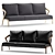 Hemonides Lounge Sofa: Sleek and Stylish 3D model small image 1