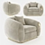 Soleil Armchair: Elegance Illuminated 3D model small image 1