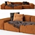 Luxurious Living: Extrasoft Modular Sofa Composition 3D model small image 1