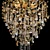 Romeo SP10 Gold D600 Chandelier 3D model small image 2