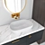 Luxury Gold Bathroom Set: Furniture & Sink Faucet 3D model small image 2