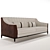 Luxury Walnut Sofa: Elegant and Stylish 3D model small image 3