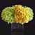 Elegant Floral Arrangements: Hydrangea and Rose 3D model small image 2