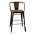 Modern Swivel Bar Stools 3D model small image 1