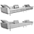 Modern Elegance: Gregor Sofa 3D model small image 3