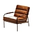 Sophisticated Camden Leather Chair 3D model small image 1