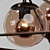 Modern 10-Globe 3-Sided Chandelier 3D model small image 3