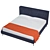 Sleek and Stylish LIPP King Bed 3D model small image 2
