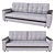 Luxurious Jonas Sofa - Contemporary Elegance for Your Home 3D model small image 1