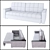 Luxurious Jonas Sofa - Contemporary Elegance for Your Home 3D model small image 3