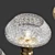 Elegant Crystal Art Deco Chandelier 3D model small image 3