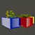 Vibrant Cactus Set: Marziye 3D model small image 3
