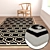 Premium Rug Collection: 3 High-quality Carpets 3D model small image 2