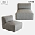 Sleek LoftDesign Sofa 1771 3D model small image 1