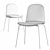 Modern White Primitivo Chair 3D model small image 3