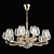 Delta Osgona Gold Chandelier 3D model small image 1