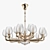 Delta Osgona Gold Chandelier 3D model small image 2