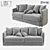 Modern LoftDesigne Sofa 1807: Sleek Design & Comfort 3D model small image 1